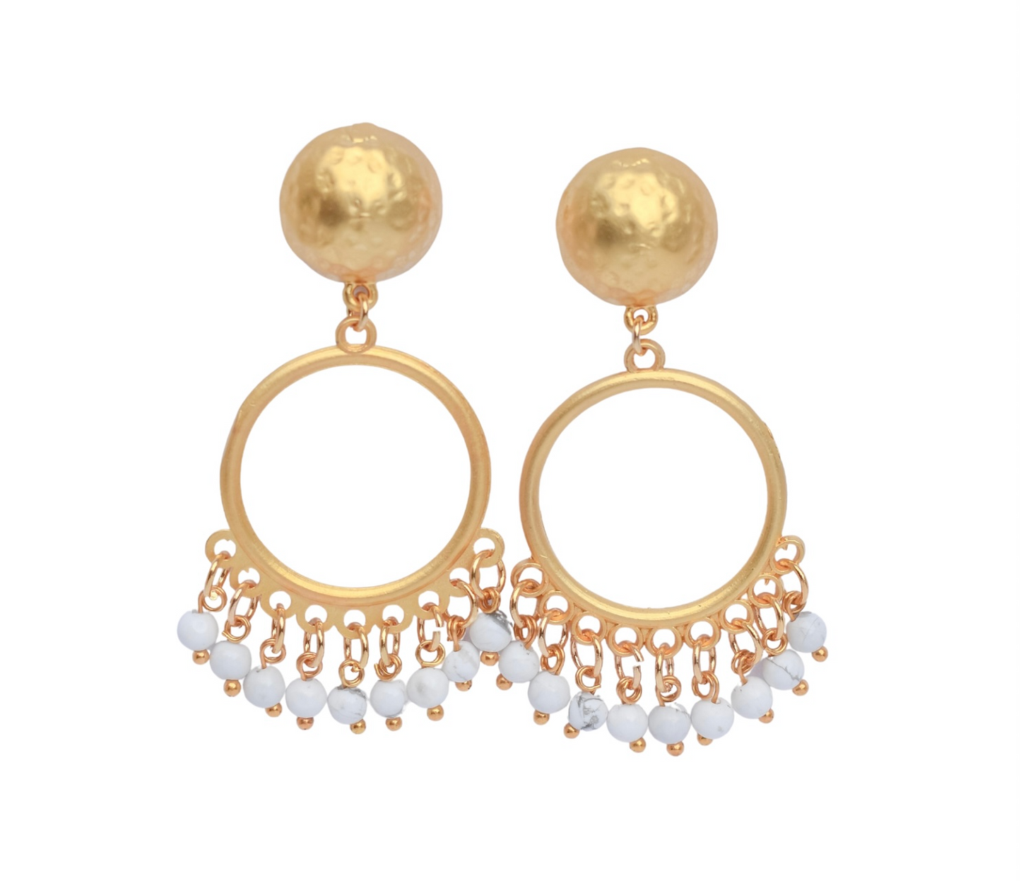 'Lucia' - Matte drop earrings