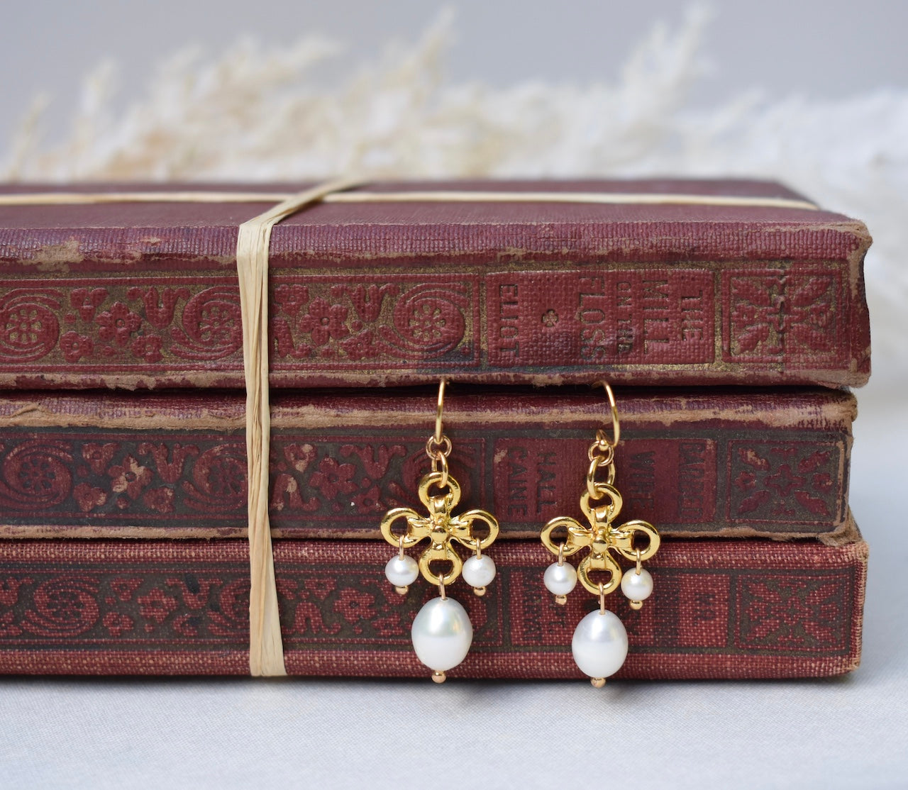 'Infini' - Pearl chandelier drop earrings