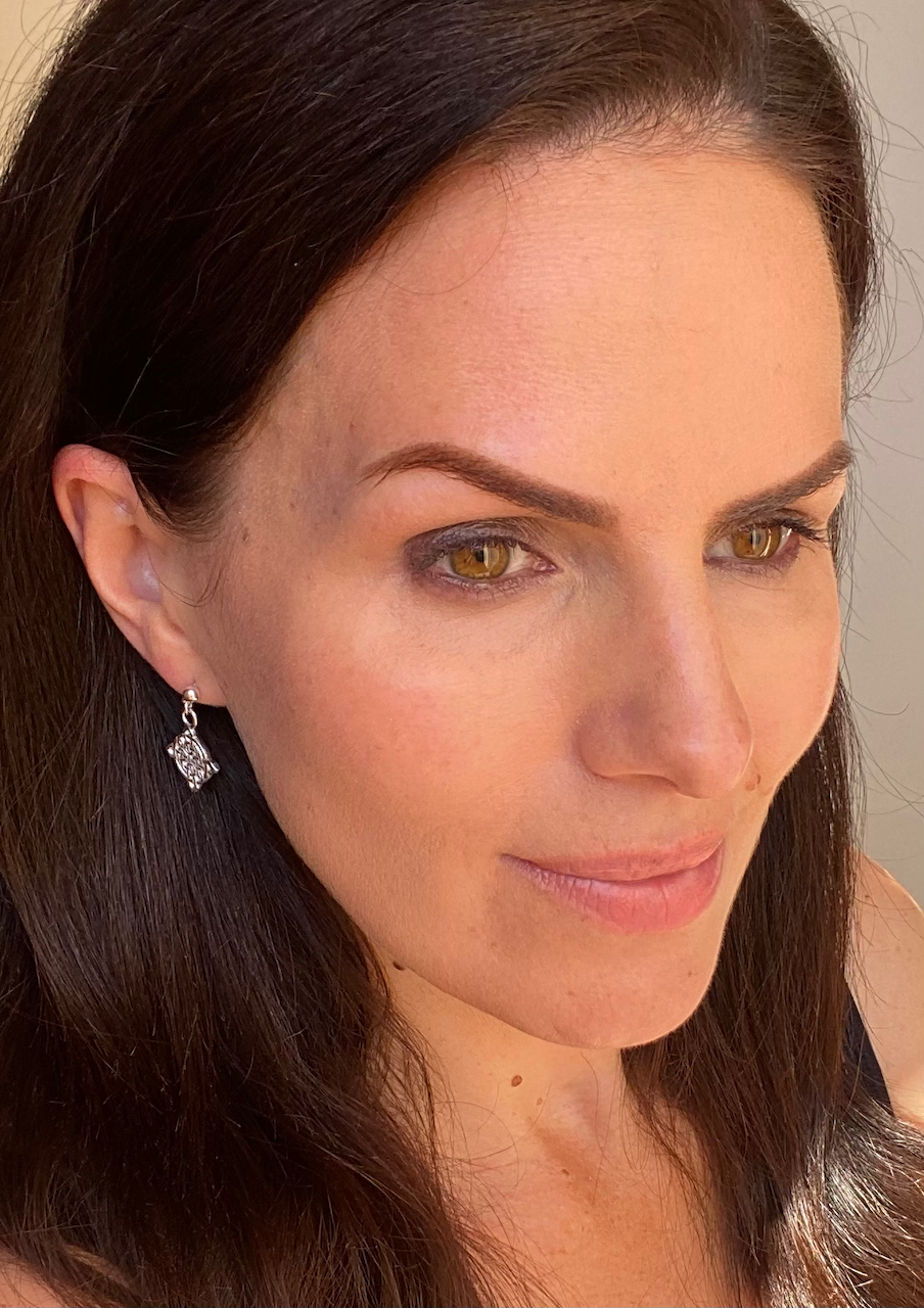'Brea' - Celtic style silver earrings