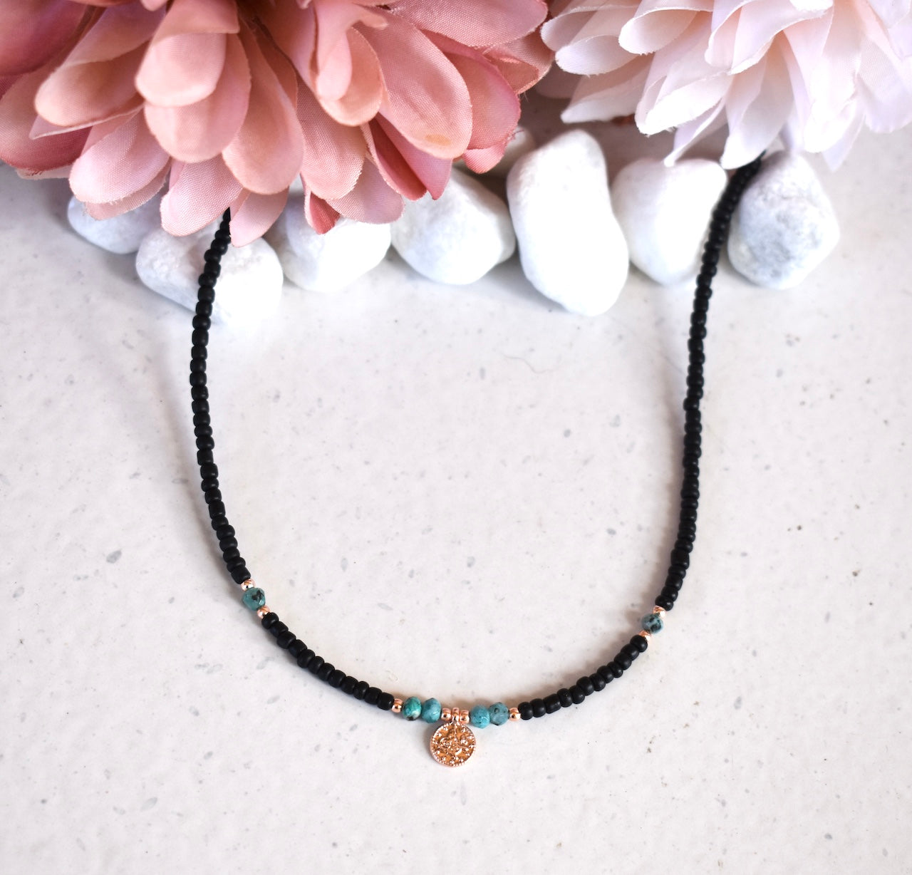 'Max' - Beaded gemstone choker
