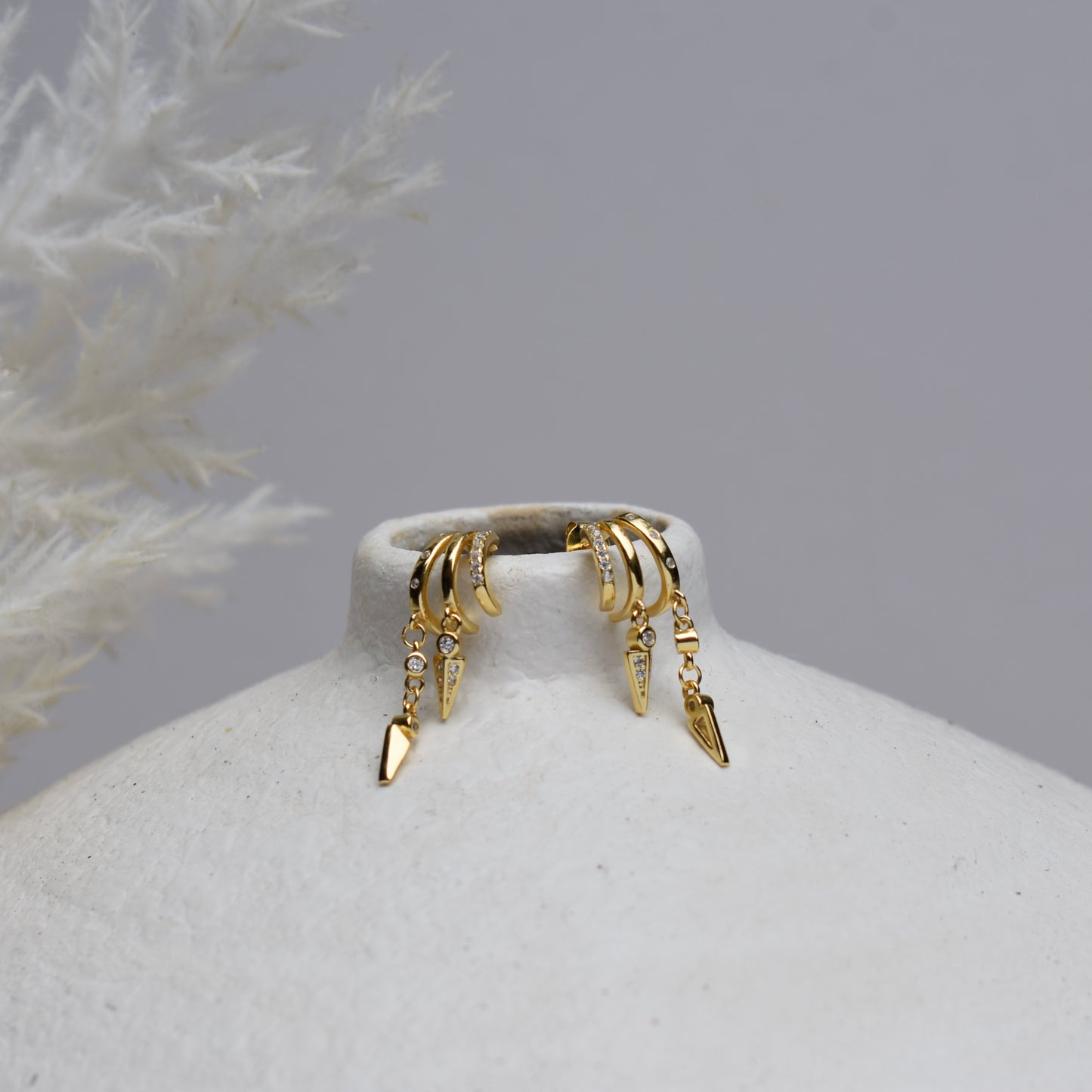 'Ria' - Stack Illusion earrings