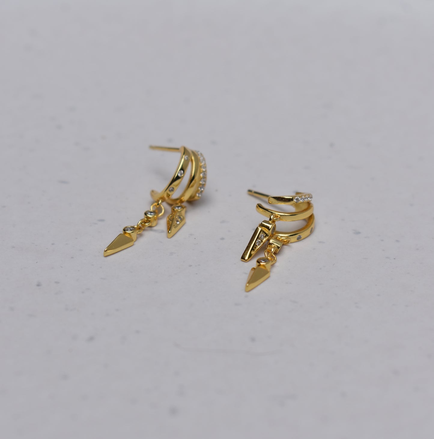 'Ria' - Stack Illusion earrings