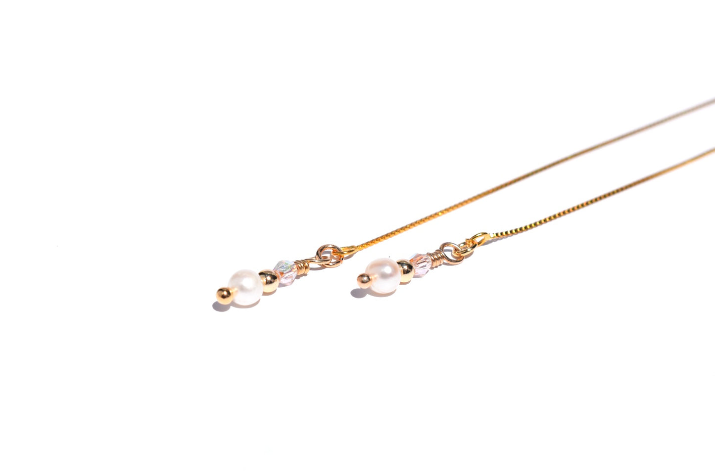 'Perla' - Gold pearl threaders