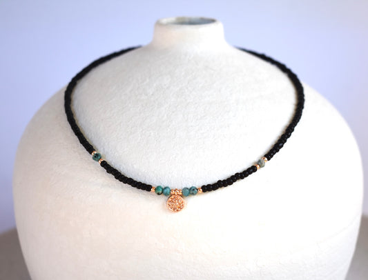 'Max' - Beaded gemstone choker