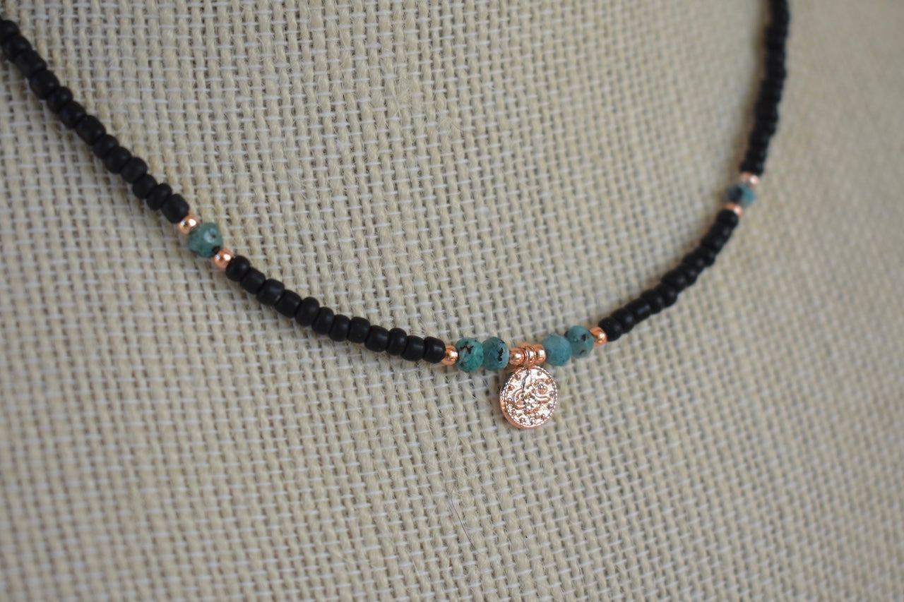 'Max' - Beaded gemstone choker