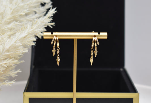 'Ria' - Stack Illusion earrings