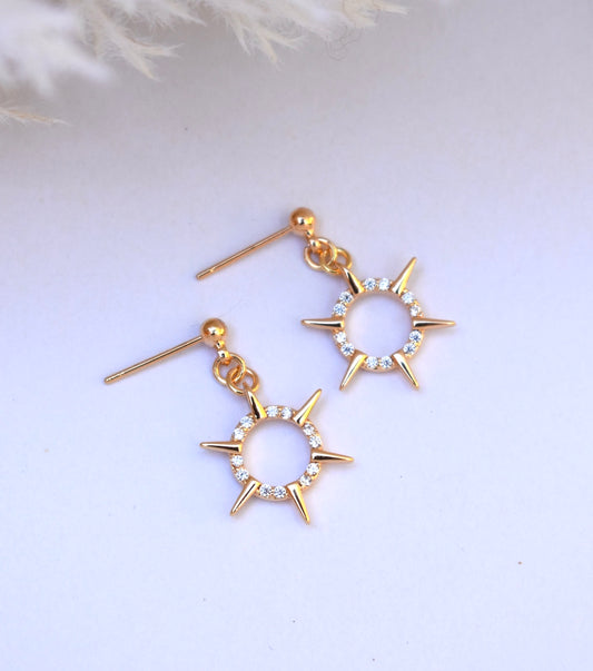 'Veda' - Gold spike earring