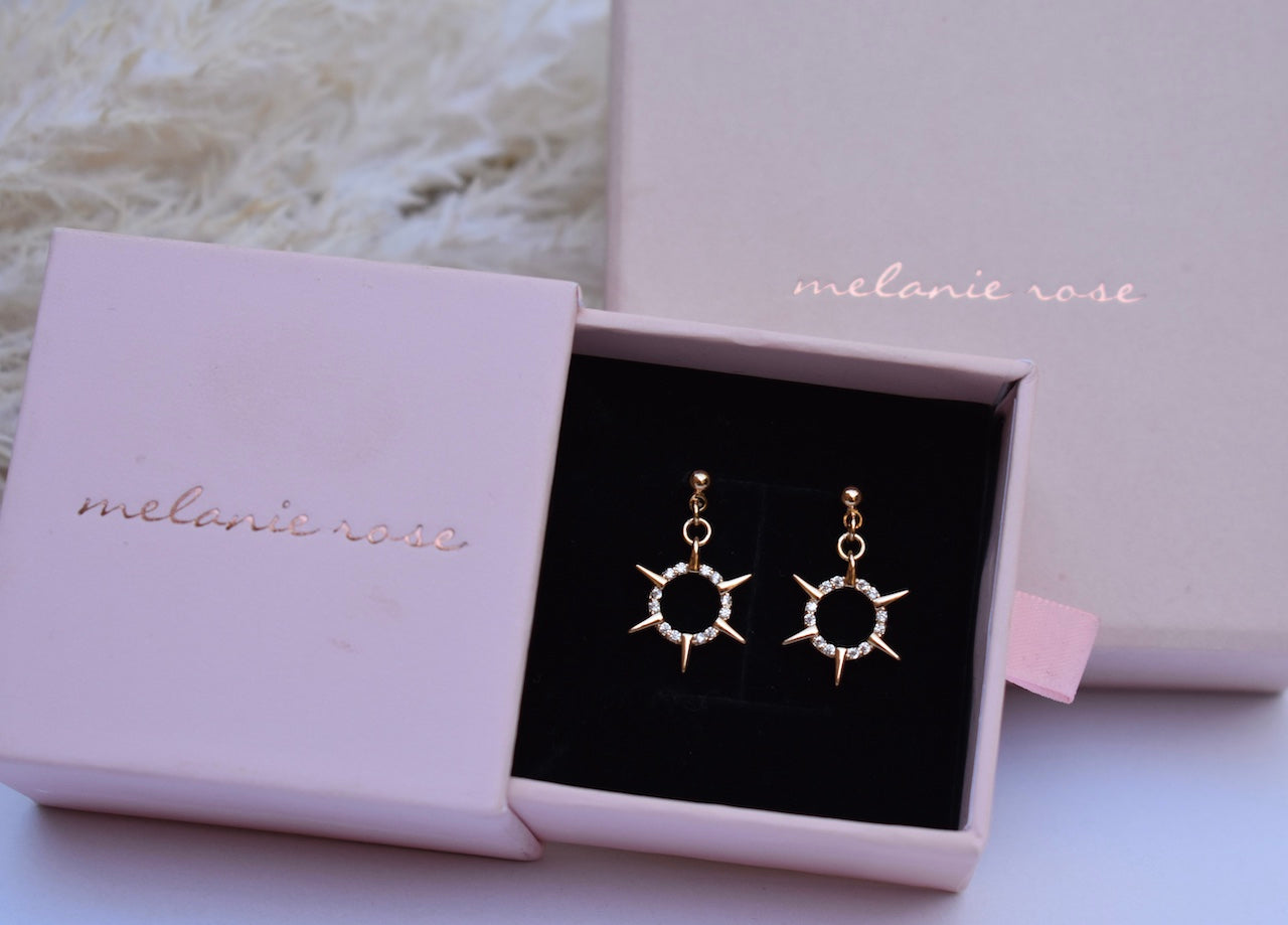 'Veda' - Gold spike earring
